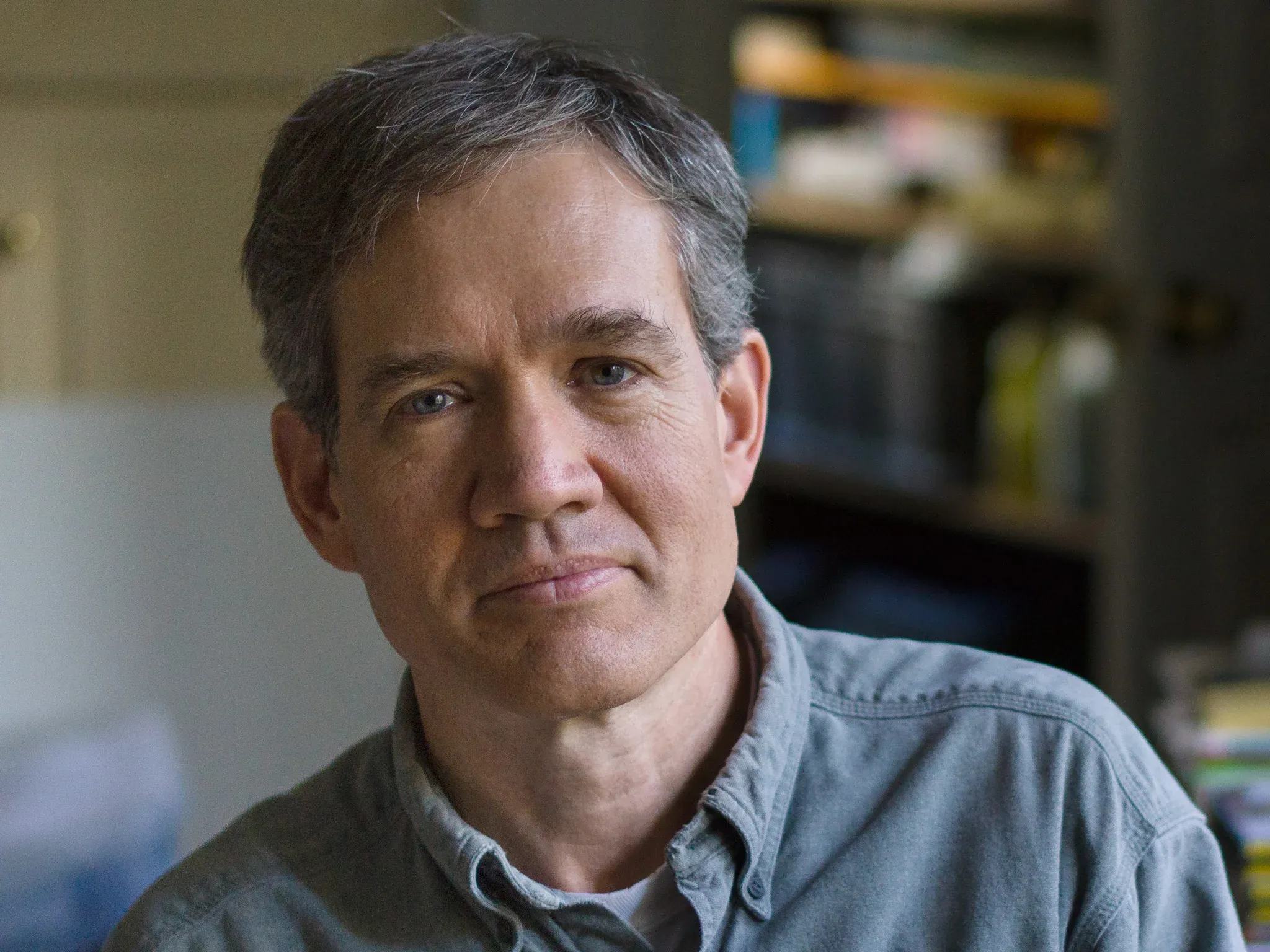 Christopher Campbell working in the studio